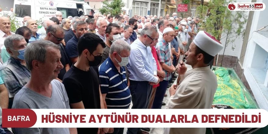 HÜSNİYE AYTÜNÜR DUALARLA DEFNEDİLDİ