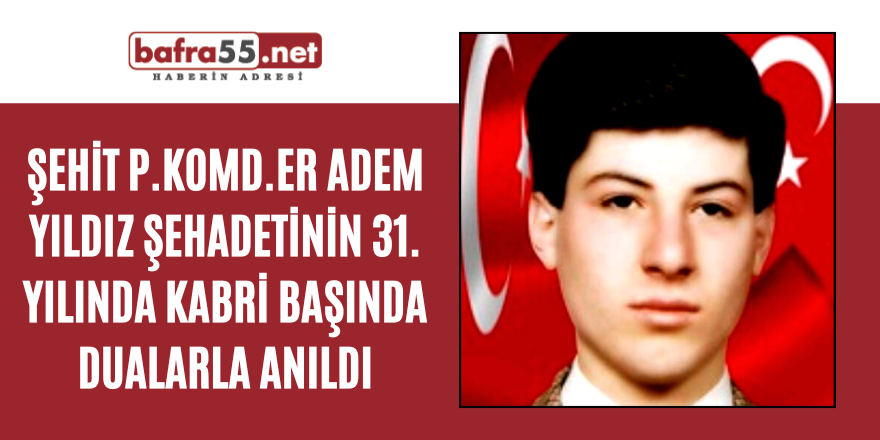 Şehit Adem Yıldız Mezarı Başında Anıldı