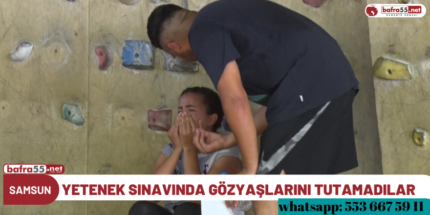 Yetenek sınavında gözyaşlarını tutamadılar