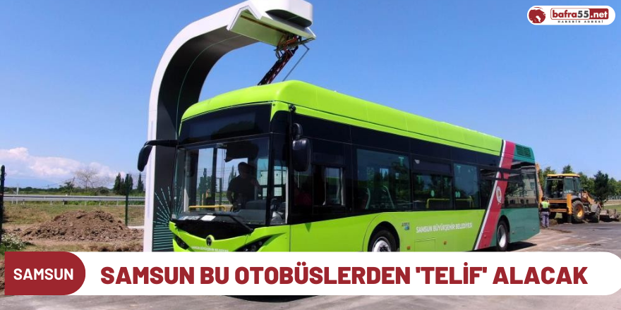 Samsun bu otobüslerden 'telif' alacak