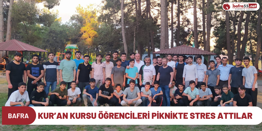 Kur’an Kursu Öğrencileri Piknikte Stres Attılar