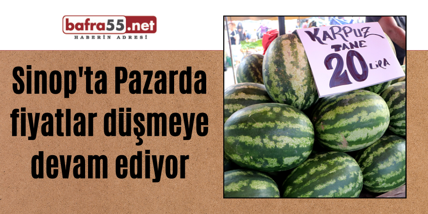 Pazarda fiyatlar düşmeye devam ediyor