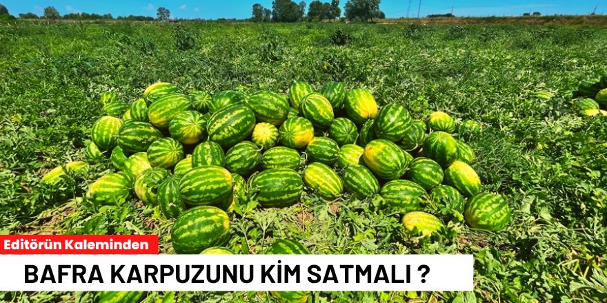 Editörün kaleminden,Bafra Karpuzunu kim satmalı