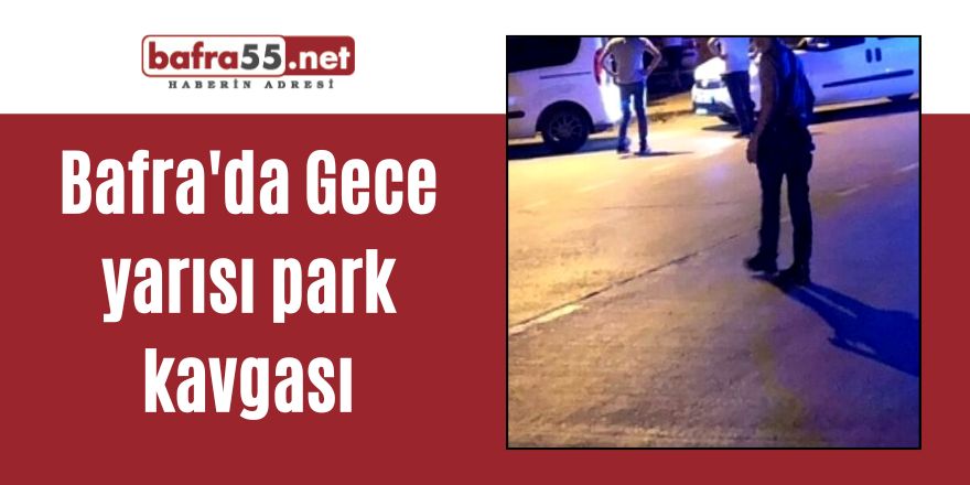 Bafra'da Gece yarısı park kavgası