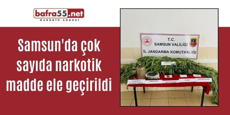 Samsun'da çok sayıda narkotik madde ele geçirildi