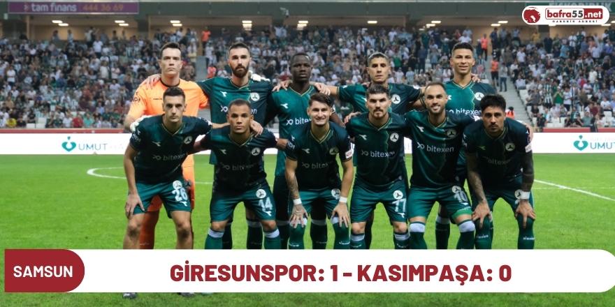 Giresunspor: 1 - Kasımpaşa: 0