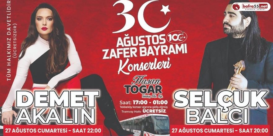 Tekkeköy’de Zafer Bayramı konserle kutlanacak