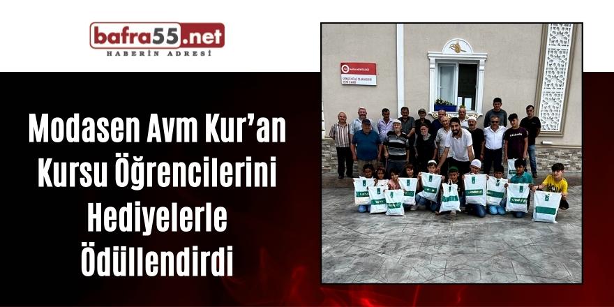 Modasen Avm Kur’an Kursu Öğrencilerini Hediyelerle Ödüllendirdi