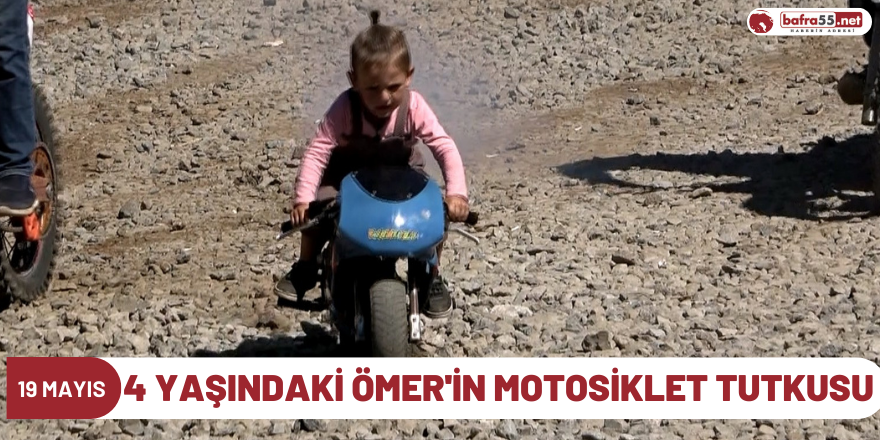 4 yaşındaki Ömer'in motosiklet tutkusu