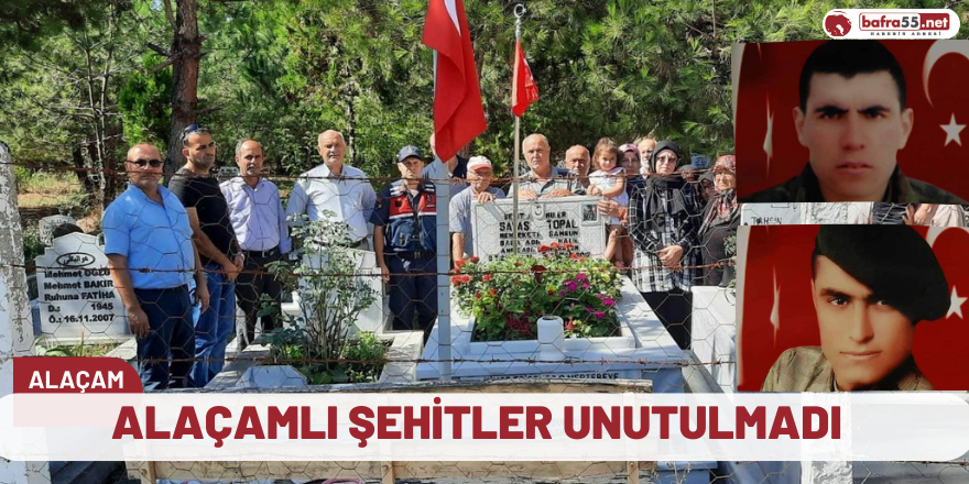 Alaçamlı şehitler unutulmadı