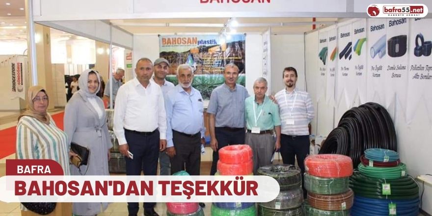 BAHOSAN'DAN TEŞEKKÜR