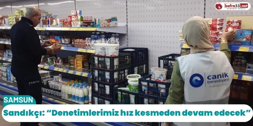 Canik'te zabıtadan hijyen ve etiket denetimi