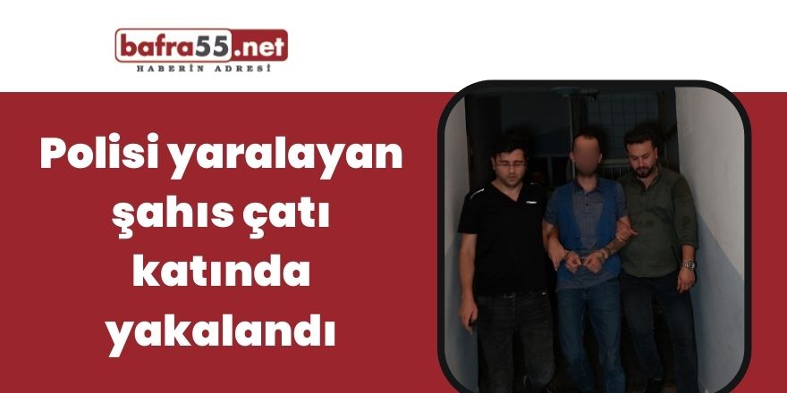 Polisi yaralayan şahıs çatı katında yakalandı