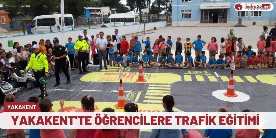 Yakakent'te öğrencilere trafik eğitimi