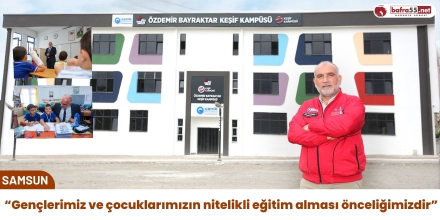 Başkan Sandıkçı: “Gençlerimiz ve çocuklarımızın nitelikli eğitim alması önceliğimizdir”