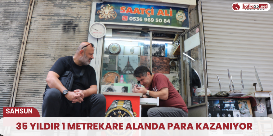 35 yıldır 1 metrekare alanda para kazanıyor