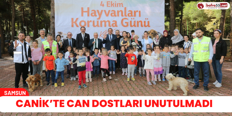 Canik’te can dostları unutulmadı