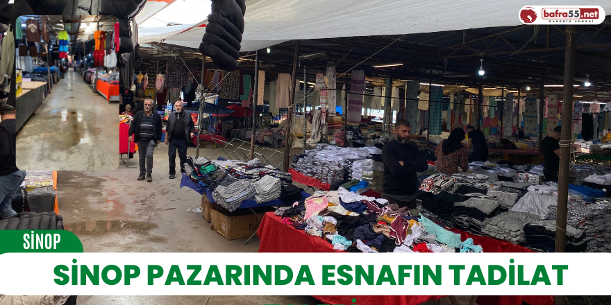 Sinop pazarında esnafın tadilat talebi