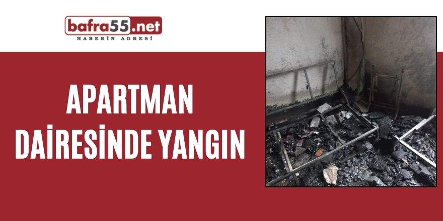 Sinop'ta apartman dairesinde yangın