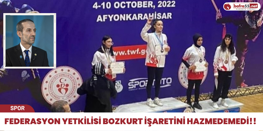 Fedarasyon başkan vekili BOZKURT işaretini Hazmedemedi!!!