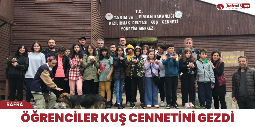 Öğrenciler kuş cennetini gezdi