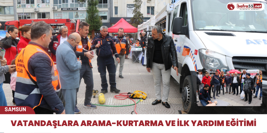 Vatandaşlara arama-kurtarma ve ilk yardım eğitimi