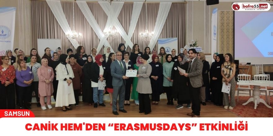 Canik HEM'den “Erasmusdays” etkinliği