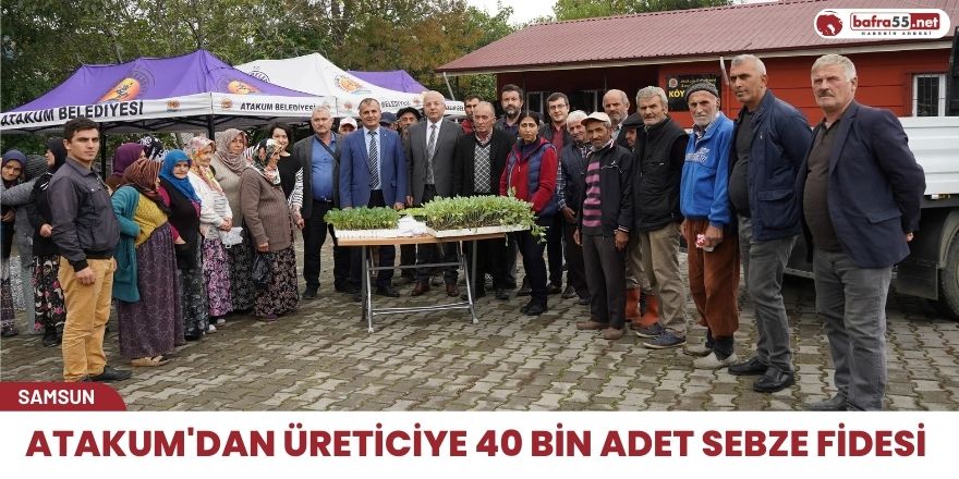 Atakum'dan üreticiye 40 bin adet sebze fidesi