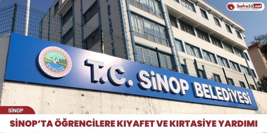 Sinop’ta öğrencilere kıyafet ve kırtasiye yardımı