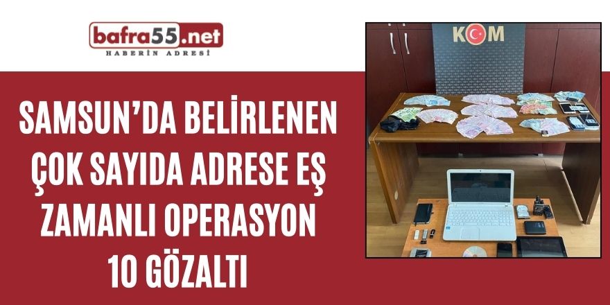 Amasya merkezli FETÖ operasyonu: 10 gözaltı