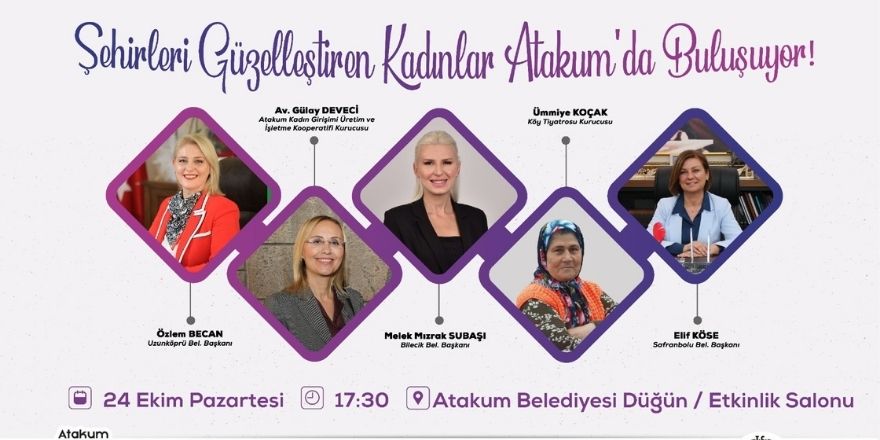 'Şehirleri güzelleştiren kadınlar' Atakum’da