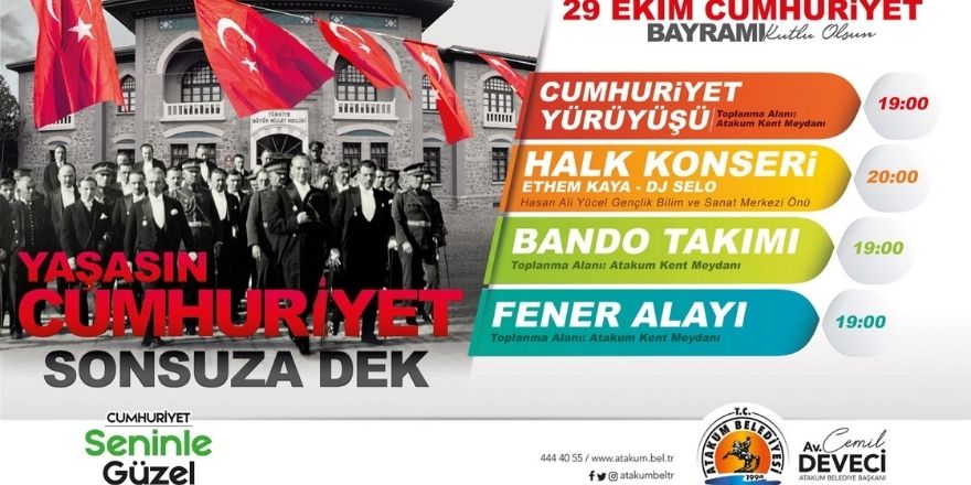 Atakum’da Cumhuriyet coşkusu yaşanacak