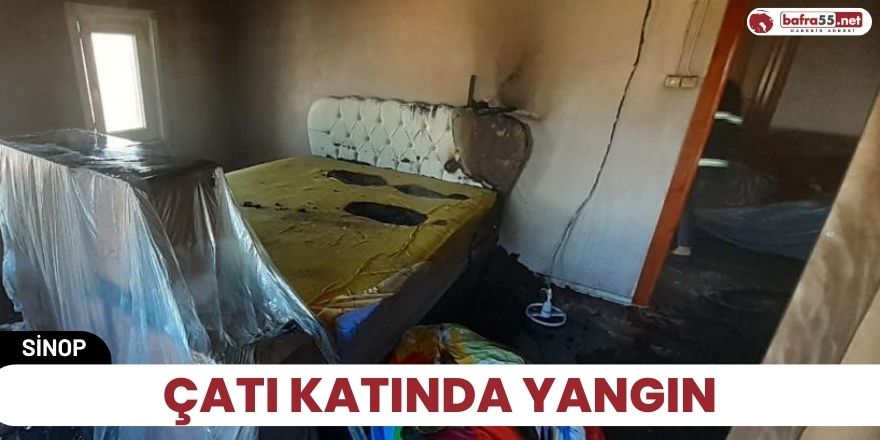 Çatı katında yangın