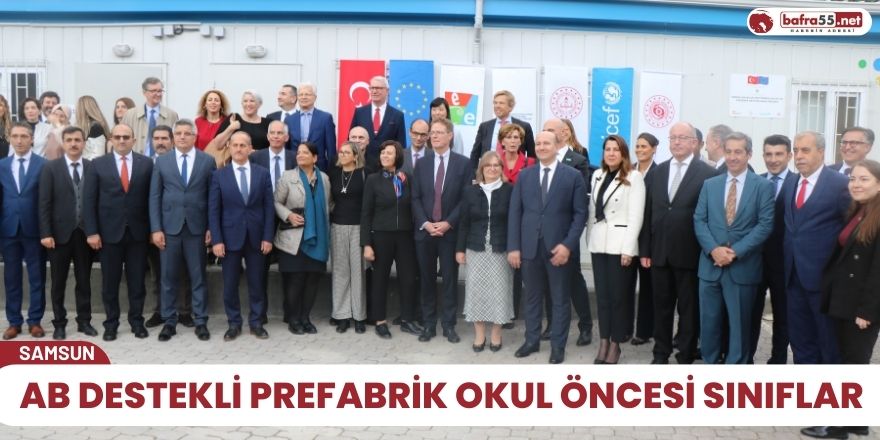 AB destekli prefabrik okul öncesi sınıflar