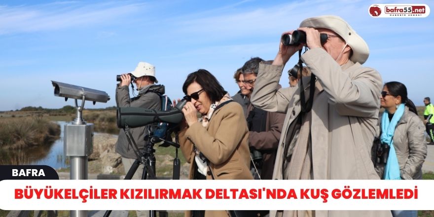 Büyükelçiler Kızılırmak Deltası'nda kuş gözlemledi