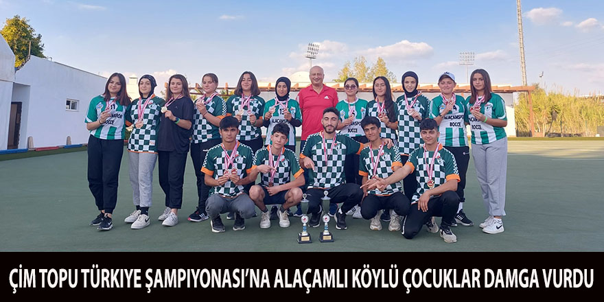 Çim Topu Türkiye Şampiyonası’na Alaçamlı Köylü Çocuklar Damga Vurdu