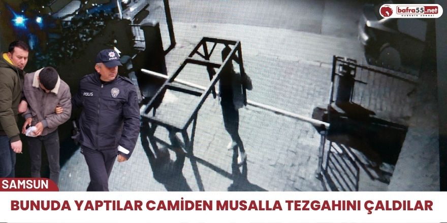 Bunuda yaptılar camiden musalla tezgahını çaldılar