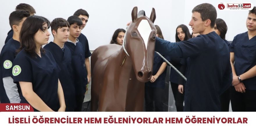 Liseli öğrenciler hem eğleniyor hem öğreniyorlar