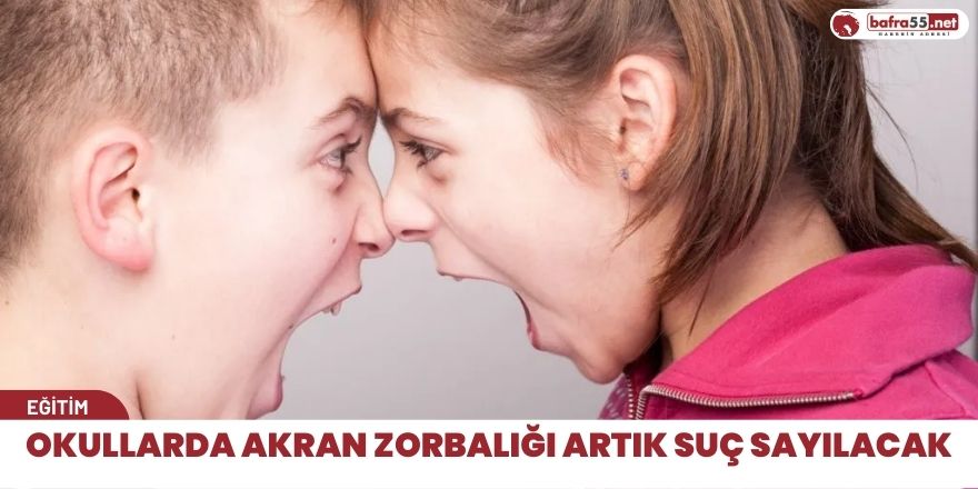 Okullarda akran zorbalığı artık suç sayılacak