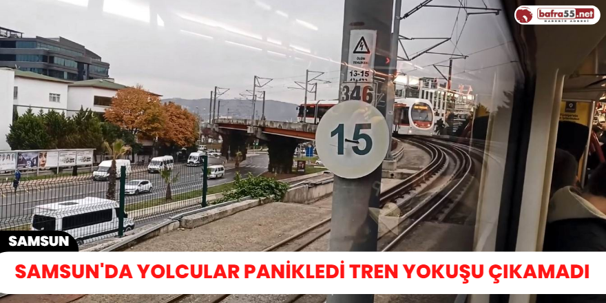 Samsun'da yolcular panikledi tren yokuşu çıkamadı