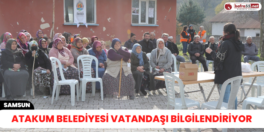 Atakum Belediyesi vatandaşı bilgilendiriyor