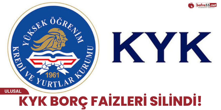 KYK Borç Faizleri silindi!