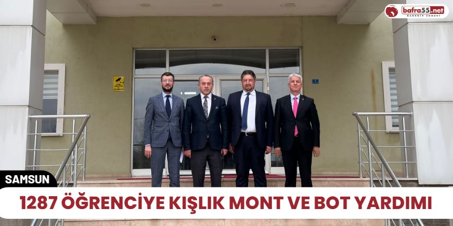 1287 öğrenciye kışlık mont ve bot yardımı