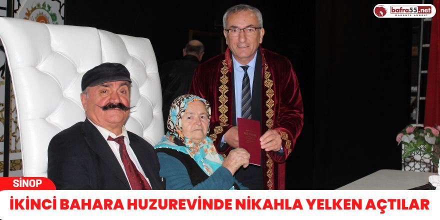 İkinci bahara Huzurevinde nikahla yelken açtılar