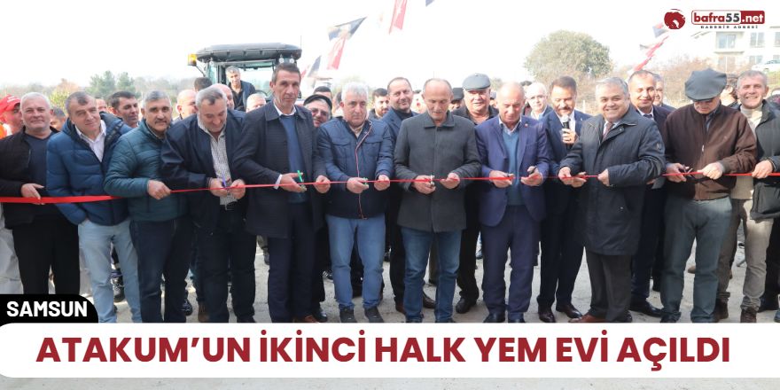 Atakum’un ikinci Halk Yem Evi açıldı