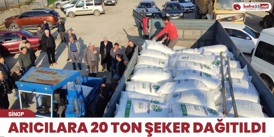 Arıcılara 20 ton şeker dağıtıldı