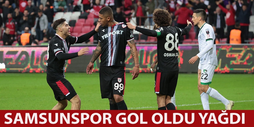 Samsunspor gol oldu yağdı