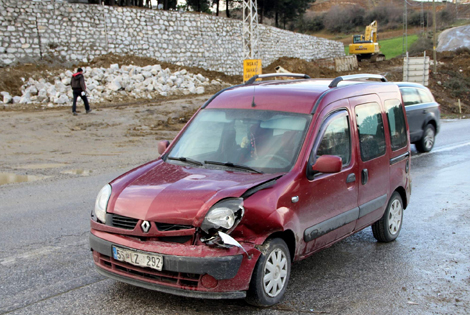 SAMSUN’DA TRAFİK KAZASI: 1 YARALI