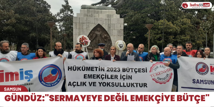 Gündüz:"Sermayeye Değil Emekçiye Bütçe"