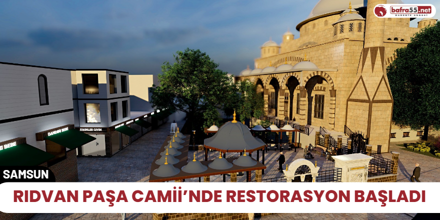 Rıdvan Paşa Camii’nde restorasyon başladı